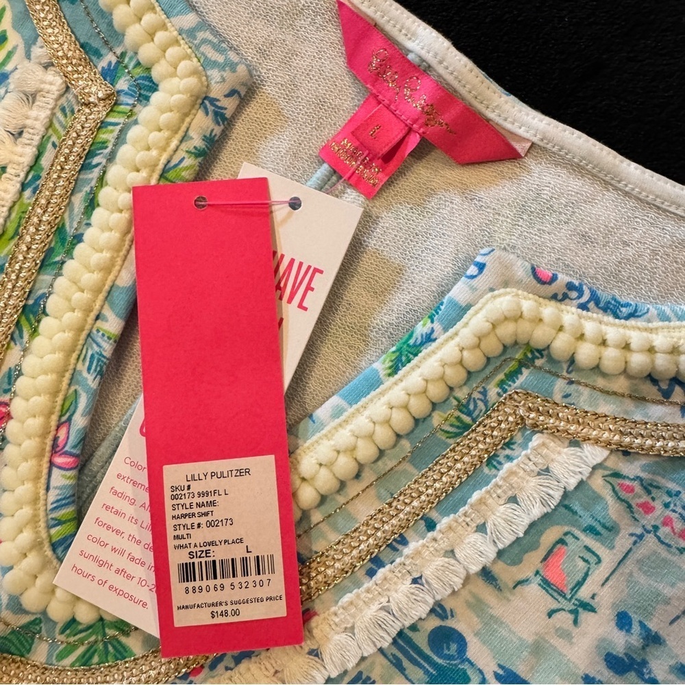 Lilly Pulitzer Harper Shift Size Large Multi NWT - Picture 2 of 6